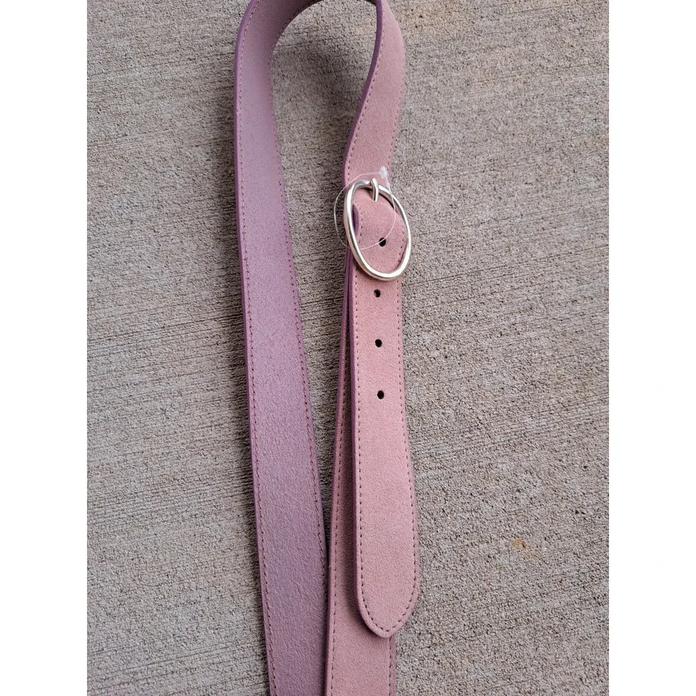 GAP Women's Suede Leather Light Pink  Belt  Large 44 Inches